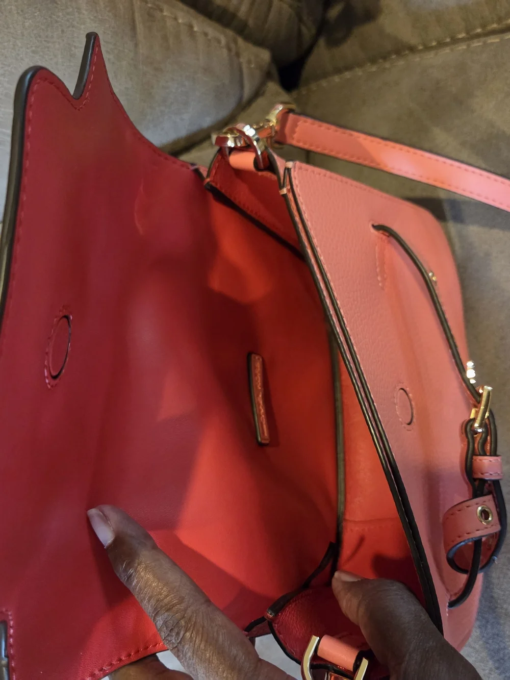 Michael Kors Pink Leather Crossbody Bag
